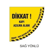 Dikkat Kapı Açılma Alanı Zemin Etiketi (320787732)