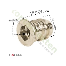 Hafele Dübel Çelik Sarı Havşa Başlı M8X15Mm