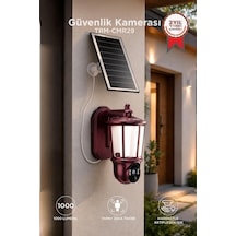 Özel Seri Sokak Balkon Duvar Güneş Enerjili Ip Güvenlik Kamerası Cmr29 Kahverengi