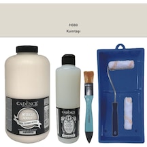 Mobilya Boyası-cadence Multisurface H-080 Kumtaşı 2lt Ultimate Parlak Vernik 500ml Saten Rulo Set Kumtaşı Kumtaşı