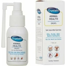 Crystalin Köpek için Göz Kulak ve Ağız Bakım Solüsyonu 50 ML
