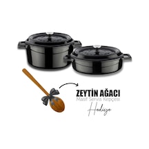 Lava Döküm Yuvarlak Derin ve Sığ 5 Parça Tencere Seti