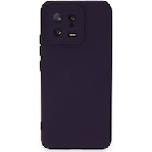 Newface Xiaomi Mi 13 Kılıf Nano İçi Kadife Silikon Lvsqvr - 47 - Mor