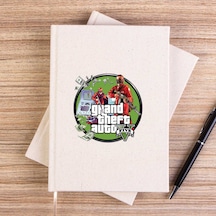 Gta Robbers Çizgisiz Kanvas Defter Krem