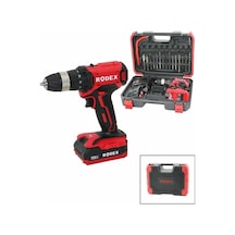 2 Kademe Hız - Vites Şarjlı Çift Batarya 17pcs Uçlu Matkap 0-350 / 0-1350 Rpm 21v/2.0a Lı-ıon Rdx-3375a Bx40