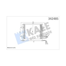 Kale 342485 Klima Kondenseri Vw Caddy Iıı Box-estate-touran Al-al 1t0820411a-1t0820411b-1t0820411c
