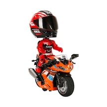 1:14 Sesli Ve Işıklı Die Cast Çek Bırak Yarış Motosikleti