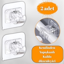 Kabelring 2 Adet, Yaylı, Perde Çubuğu, Boru Askısı Ve Kablo Düzenleyici, Kendinden Yapışkanlı Plasti Diğer
