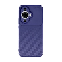 Huawei Nova 12s Kılıf Auto Focus Karbon Kapak - Lacivert 0.2M-Çok Renkli