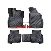 Fiat Fiorino 2021 Geometrik Desenli 3d Havuzlu Oto Paspas Siyah