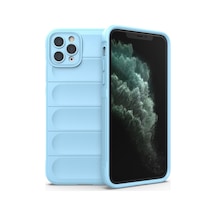Apple iPhone Uyumlu 11 Pro Max Kılıf Optimum Silikon - Sky Blue Bz8683140485641