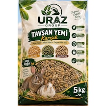 Karışık Kemirgen Yemi Tavşan-pinepig Yonca Peleti-pelet Tavşan Yem-arpa Flake 5 Kg
