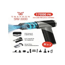 Snapron Snv-3000 17000pa 2000mah 15in1 Güçlü Vakum Ve Üflemeli Şarjlı Katlanabilir Araç Süpürgesi