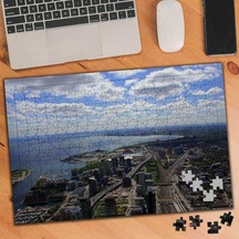 Kuş Bakışı Şehir Görüntüsü 240 Parça Puzzle Yapboz-74705