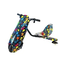 Citymate Drift Car Elektrikli Kaykay Drift Scooter Bluetooth Grafity Desen Çok Renkli