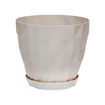 Kristal Saksı No 5 Kirli Beyaz