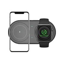 Şarj Aleti Şık Güvenli 2 'si 1 Arada Kablosuz Saat, Kulaklık Telefon Hızlı Çoklu Şarj Etme Aparatı 1 Adet