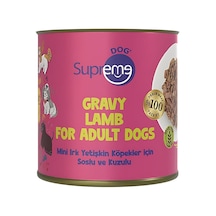 Supreme Dog Mini Irk Yetişkin Köpekler İçin Soslu Kuzulu Konserve Mama, Yüksek Proteinli 200 Gr