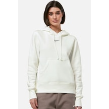 Nike Sportswear Phoenix Fleece Pullover Hoodie Kadın Kapüşonlu Sweatshirt Krem Krem
