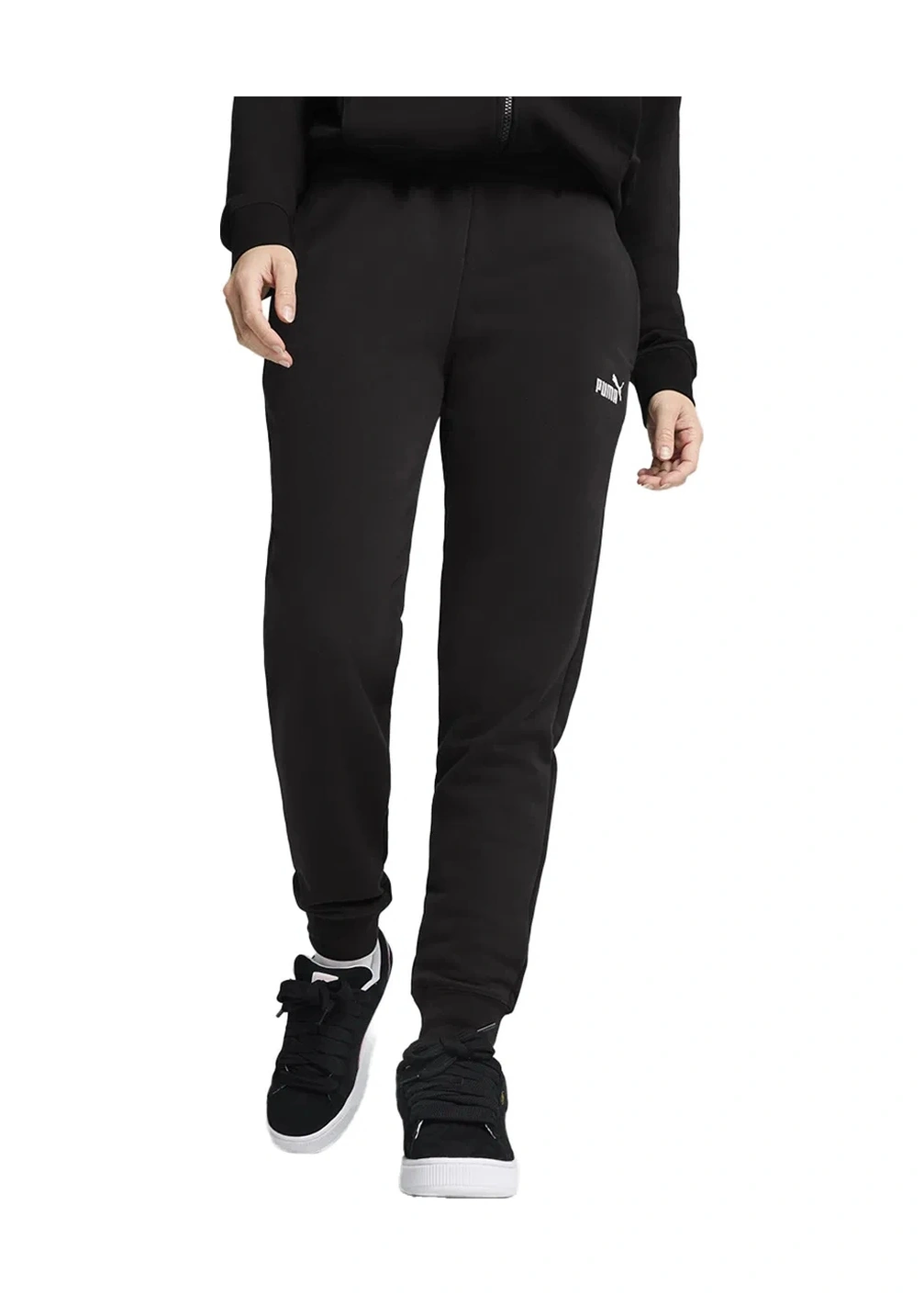 Puma Ess No. 1 Logo Kadın Siyah Günlük Stil Eşofman Altı 68245001 Siyah