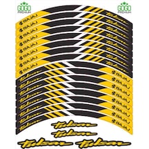 Bajaj Pulsar Reflektör Sarı Baskı Jant Şeridi