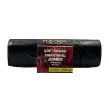 4 Adet Flodex Endüstriyel Çöp Torbası Jumbo 10'lu 400 Gr