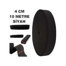 Lastik Sert Yumuşak Çamaşır Don Etek Bel Paça Bebe Lastiği 4 CM 10 M Siyah