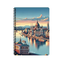Keskin 16,5 X 22,5 Çizgili Pp Kapak City Spiralli Defter - Budapeşte Çok Renkli Keskin 16,5 X 22,5 Çizgili Pp Kapak City Spiralli Defter - Budapeşte Çok Renkli