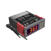 Moveevo Stc-1000 Dijital Sıcaklık Kontrol Cihazı, Akvaryum İçin Otomatik Isıtma-soğutma, Sıcaklık Ayarlama, Alarm Ve Gecikme Özellikli, 110-220v