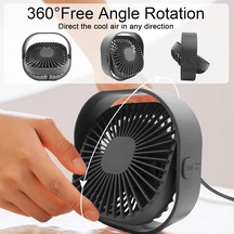 Mini Kişisel Masaüstü Taşınabilir Masa Vantilatörü Mikrofon Çok Renkli, L