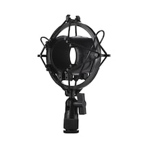 Mufunye Univerdal Kondansatör Mikrofon Mikrofon Şok Montaj Tutucu Braketi Plastik Titreşim Önleyici Çevrimiçi Yayın Stüdyosu Müzik Kaydı İçin A