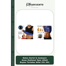 Marivento Delux Serisi İç Çamaşırı Anne Hediyesi Spor Atleti Bayan Terleme Atlet 2xl-3xl Çok Renkli