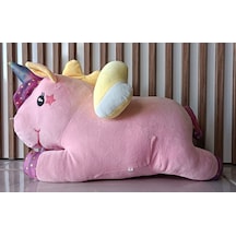 Büyük Pembe Unicorn Oyuncak Peluş Beyaz