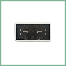 Bşkvirgo Çerçeveli Dikdörtgen Plakalık Plaka Altlığı Beyaz 32x17cm 1 Adet Bsk2026