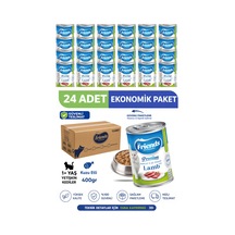 Premium Kuzu Etli Yetişkin Kedi Konservesi 400 Gr X 24 Adet Ekonomik Paket Yaş Mama