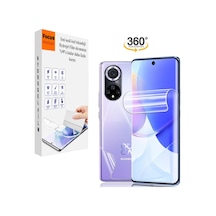 Huawei Nova 6 Uyumlu 2in1 Kırılmaz Cam Özel Kesim Hydrogel Film