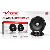 Vibe 16cm Midrange - Vibe 480w 160rms Midrange - Vıbe Blackaırpro6m Blackair Serisi 16 Cm Midrange