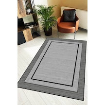 Gri Kaymaz Tabanlı Çerçeveli Mutfak Halısı Ar1400n11