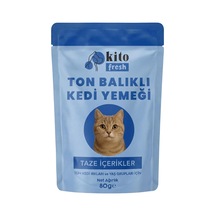 Fresh Ton Balıklı Kedi Yemeği%100 Taze İçerikli Mama 80 G