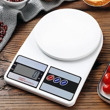 Dijital Hassas 10 Kg Mutfak Terazisi Tartısı Lcd Ekranlı Açık Bej