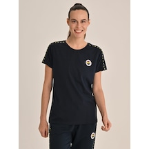 Fenerium Fenerbahçe Lacivert Tribün Basic Kadın Tshirt Fb Laci Yeni