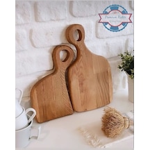 Doğal Ahşap Kesme Tahtası Premium Kalite Sevgili Model Sunum Tahtası Ahşap