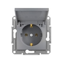 Schneider Eph3100162 Asfora Çelik Kapaklı Topraklı Priz