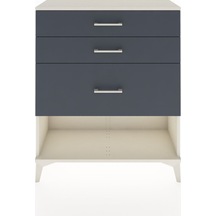 Arges Şifonyer 3 Çekmeceli 88x30x106 Aytaşı-antrasit Aytaşı