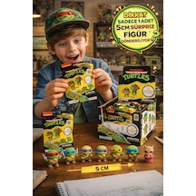 Ninja Kaplumbağalar Buddies 3d Sürpriz Figür 5 Cm Yumuşak Dokulu Koleksiyon Oyuncağı - 1 Adet