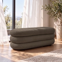 İnarch Dizayn Naturis Sandıklı Bench Depolama Alanlı Modern Puf Mocha