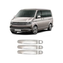Volkswagen Transporter T6 Uyumlu 2015-2023 Krom Kapı Kolu 3 Kapı Paslanmaz  Çelik
