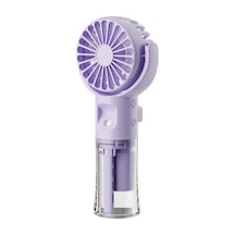 Shooerts F4 El Tipi Sisleme Fanı Nemlendirici Sisleme Fanı Askılı Boyun Fanı Katlanabilir Mini El Tipi Fan, Mor