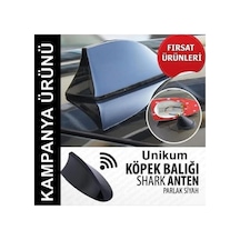 Hyundai I20 Hatchback İle Uyumlu Elektrikli Shark Köpek Balığı Anten, Siyah, Balina Tavan Anteni