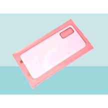 Samsung Galaxy S20 Uyumlu Arka Kapak Batarya Kapağı - Pembe Çok Renkli